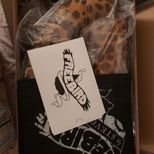 New Freebird coal leopard calf hair knee boots